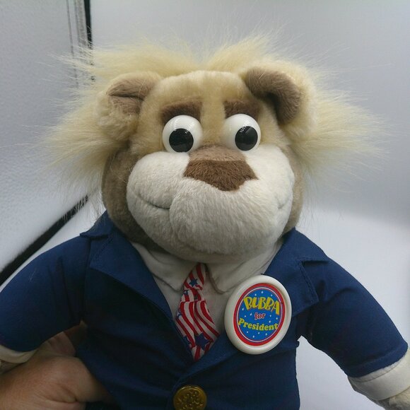 Vintage 1999 BUBBA FOR PRESIDENT 12" Plush Politcal Talking Bear by Mattel EUC - Picture 2 of 4